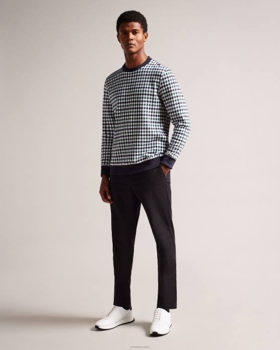 Ted Baker Hommes 60VD1866 chaussures baskets frayne en cuir saffiano blanc