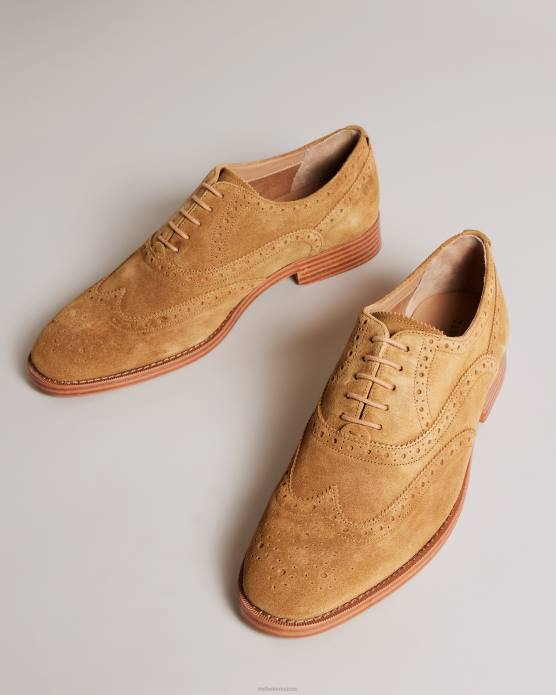 Ted Baker Hommes 60VD1849 chaussures ammais chaussures richelieu en daim formelles bronzer