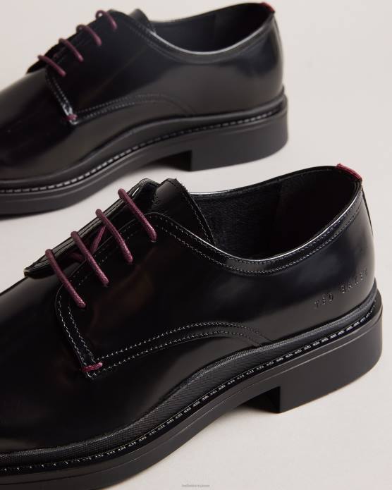 Ted Baker Hommes 60VD1867 chaussures derbies en cuir burnett noir