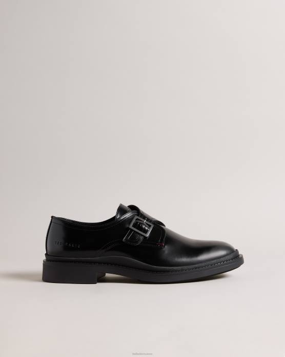 Ted Baker Hommes 60VD1793 chaussures chaussures de moine en cuir elvan noir