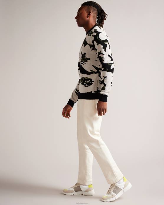 Ted Baker Hommes 60VD1795 chaussures baskets en cuir cecyle citron vert