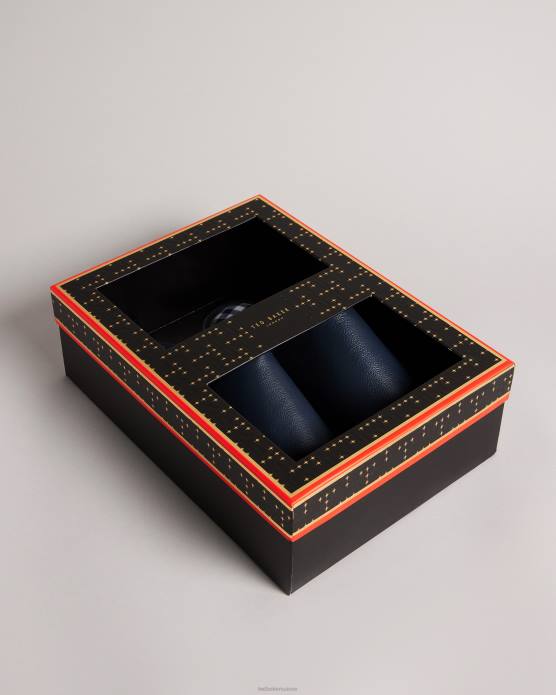 Ted Baker Hommes 60VD1967 chaussures pantoufles mules en cuir ardin marine