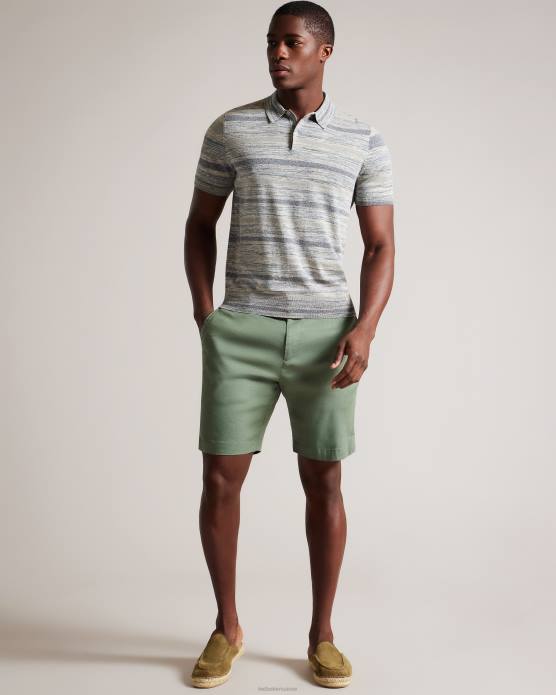 Ted Baker Hommes 60VD1916 chaussures espadrilles mules en daim hensin vert foncé