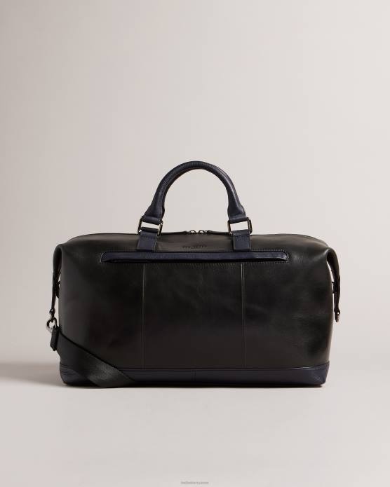 Ted Baker Hommes 60VD1732 Sacs fourre-tout en cuir rayonne avec sangle en sangle noir