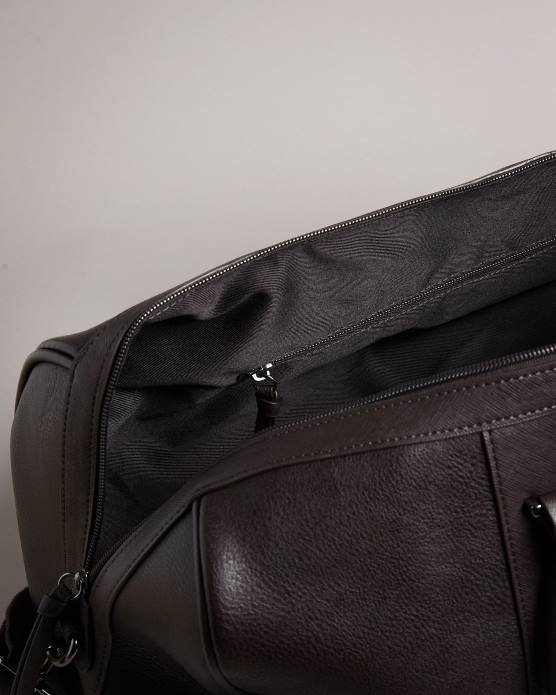 Ted Baker Hommes 60VD1769 Sacs sac fourre-tout en pu à rayures evyday brn-choc