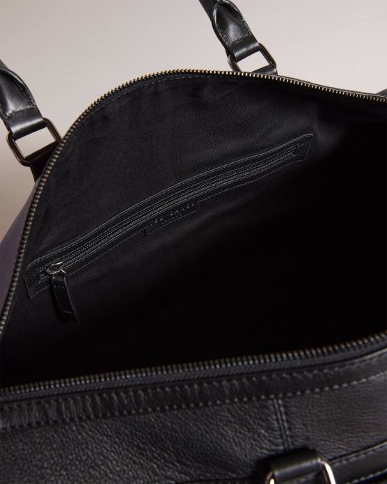 Ted Baker Hommes 60VD1772 Sacs sac fourre-tout en cuir texturé Canvay noir