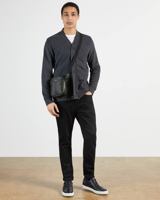 Ted Baker Hommes 60VD1789 Sacs sac bandoulière en cuir sundie mini noir