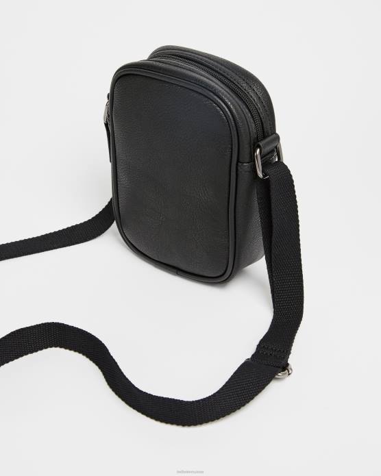 Ted Baker Hommes 60VD1789 Sacs sac bandoulière en cuir sundie mini noir