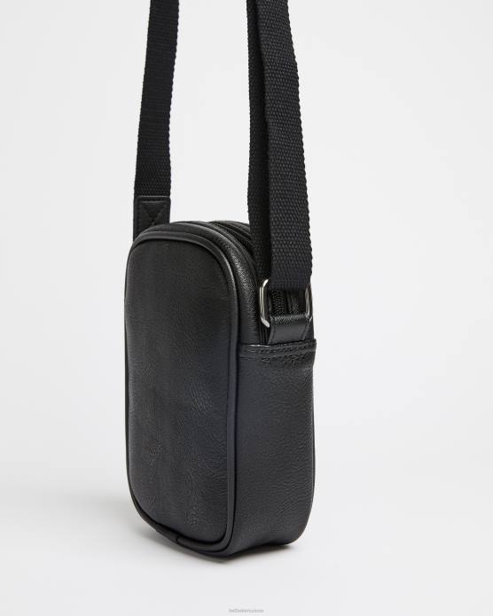 Ted Baker Hommes 60VD1789 Sacs sac bandoulière en cuir sundie mini noir