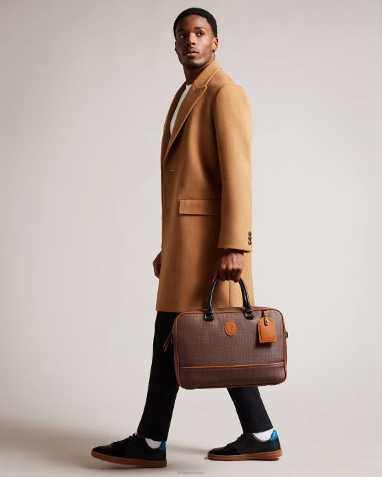 Ted Baker Hommes 60VD1731 Sacs sac à documents monogramme traymon t chocolat brun