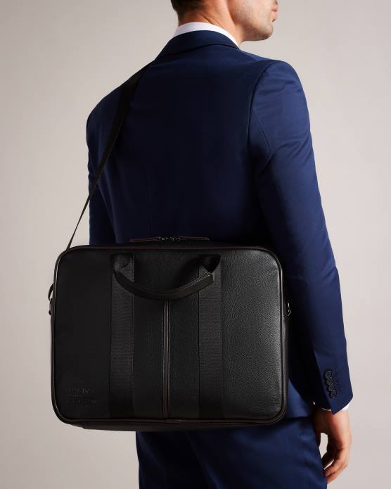 Ted Baker Hommes 60VD1745 Sacs sac porte-documents joshey en similicuir noir
