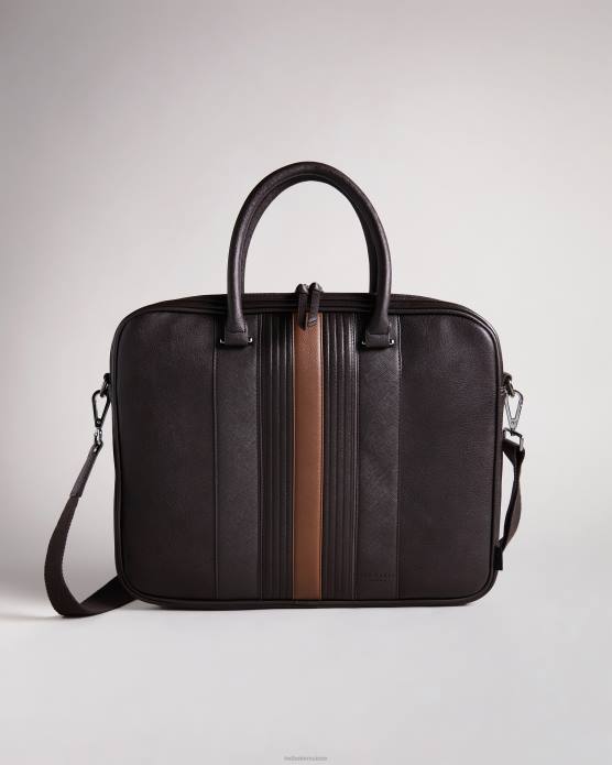 Ted Baker Hommes 60VD1747 Sacs sac à documents en PU jamais rayé brn-choc