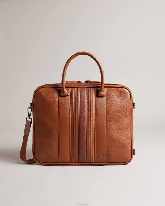 Ted Baker Hommes 60VD1748 Sacs sac à documents en PU jamais rayé bronzer