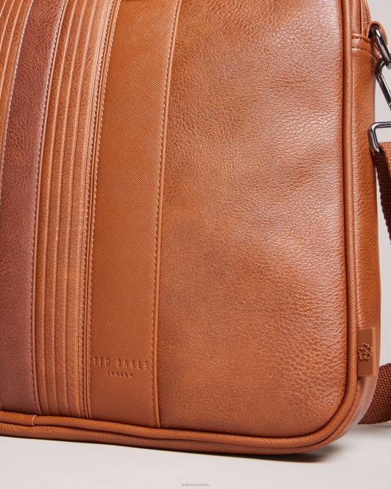 Ted Baker Hommes 60VD1748 Sacs sac à documents en PU jamais rayé bronzer