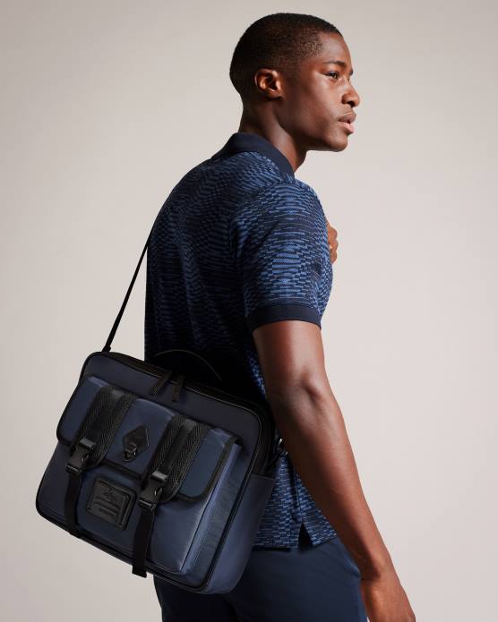 Ted Baker Hommes 60VD1781 Sacs sac à documents en nylon travyl marine
