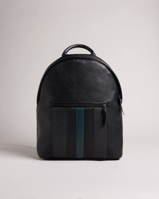 Ted Baker Hommes 60VD1749 Sacs sac à dos en pu rayé Esentle noir