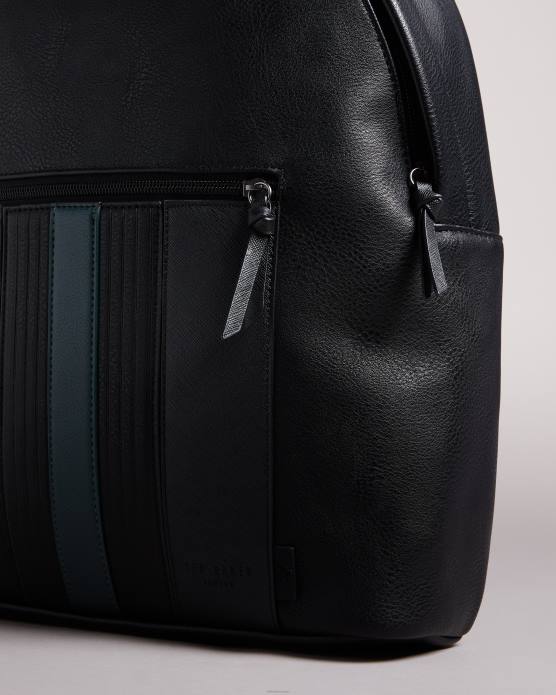 Ted Baker Hommes 60VD1749 Sacs sac à dos en pu rayé Esentle noir