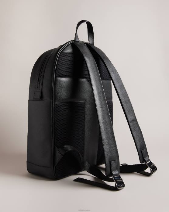 Ted Baker Hommes 60VD1779 Sacs sac à dos en cuir saffiano Nikolai noir