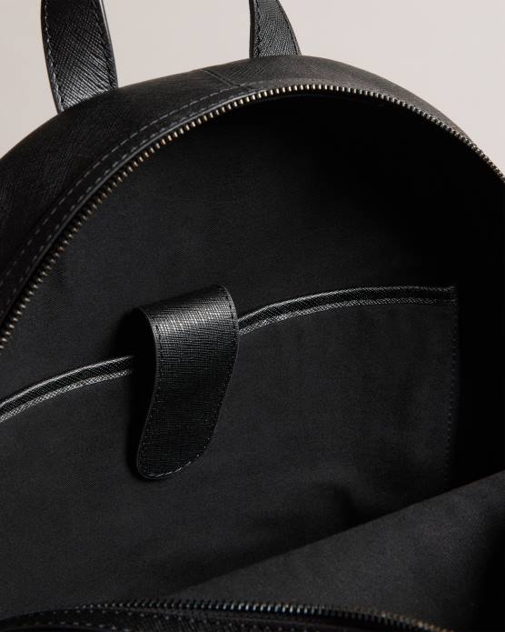 Ted Baker Hommes 60VD1779 Sacs sac à dos en cuir saffiano Nikolai noir