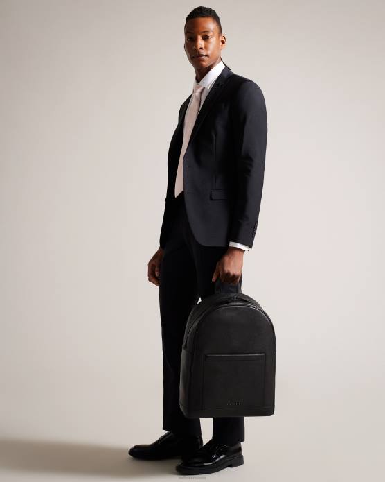 Ted Baker Hommes 60VD1779 Sacs sac à dos en cuir saffiano Nikolai noir