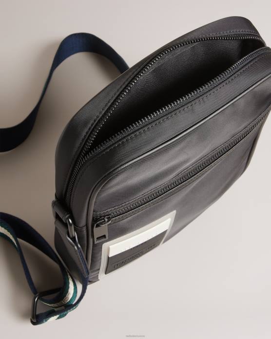 Ted Baker Hommes 60VD1778 Sacs sac de vol sport rétro en sergé Matee noir