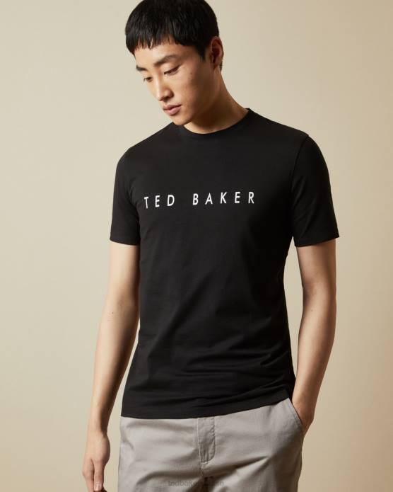 Ted Baker Hommes 60VD1640 vêtements t-shirt griffé broni ss noir