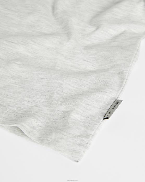 Ted Baker Hommes 60VD1681 vêtements t-shirt griffé broni ss gris