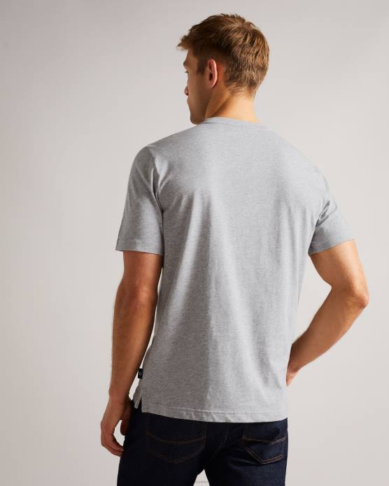 Ted Baker Hommes 60VD1705 vêtements t-shirt universitaire tedford ss marnes grises