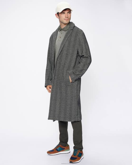 Ted Baker Hommes 60VD1659 vêtements polo à col tissé frend ss kaki