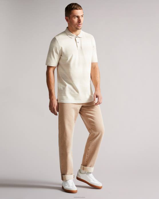 Ted Baker Hommes 60VD1669 vêtements polo rayé omeath gris clair