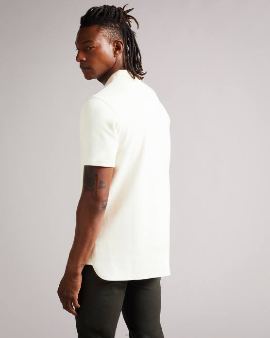 Ted Baker Hommes 60VD1706 vêtements polo en sergé épais kelty ss naturel