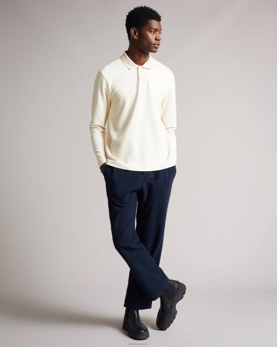 Ted Baker Hommes 60VD1714 vêtements polo en jersey sergé baddow naturel