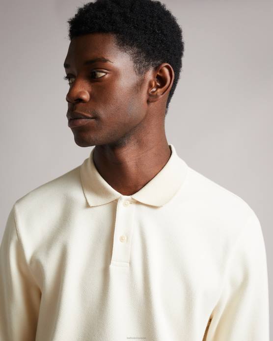 Ted Baker Hommes 60VD1714 vêtements polo en jersey sergé baddow naturel