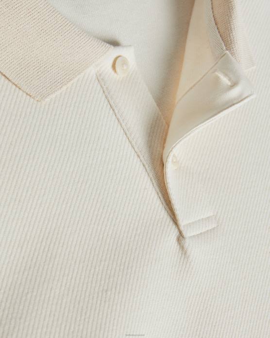 Ted Baker Hommes 60VD1714 vêtements polo en jersey sergé baddow naturel