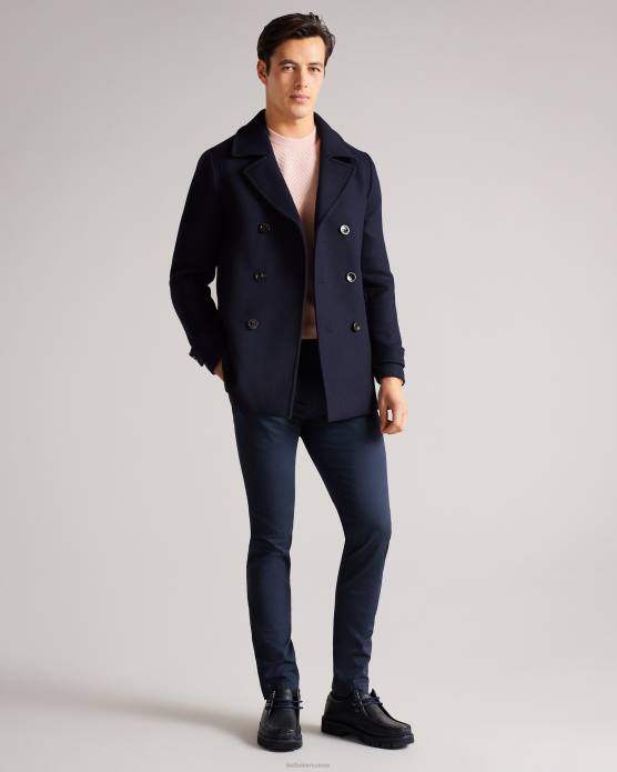 Ted Baker Hommes 60VD1634 vêtements caban en laine grilldd marine