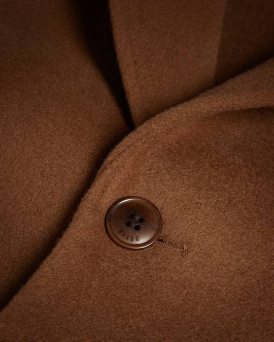 Ted Baker Hommes 60VD1672 vêtements manteau à revers pointu Blubird brun clair