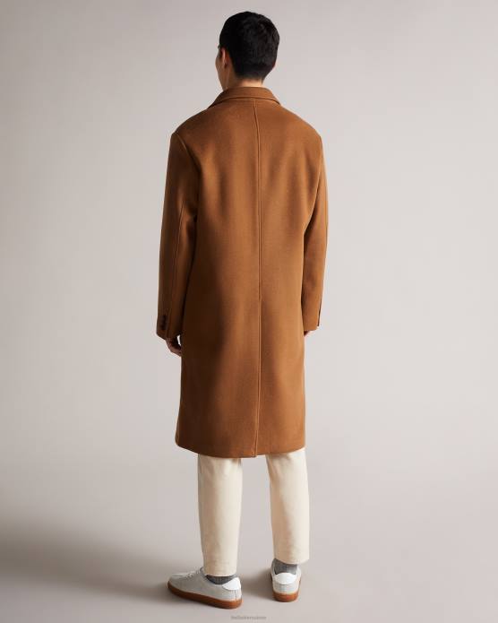 Ted Baker Hommes 60VD1672 vêtements manteau à revers pointu Blubird brun clair