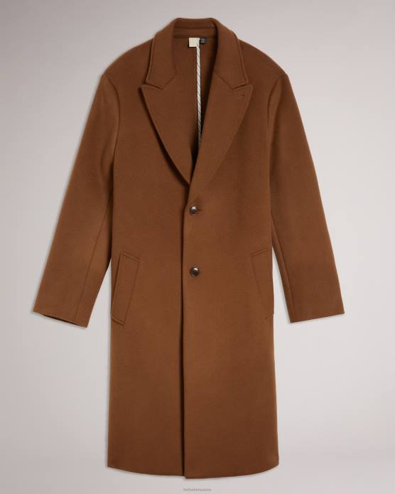 Ted Baker Hommes 60VD1672 vêtements manteau à revers pointu Blubird brun clair