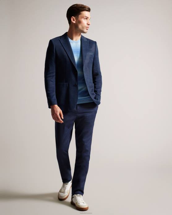Ted Baker Hommes 60VD1326 vêtements keanuj blazer coupe slim en jersey marine