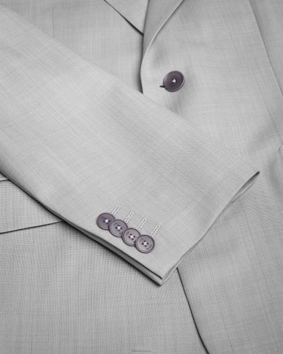 Ted Baker Hommes 60VD1368 vêtements blazer en laine vierge byronj gris clair