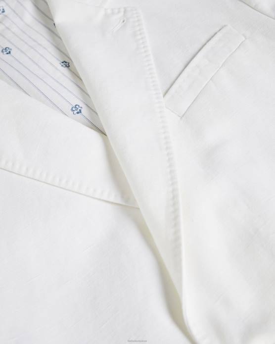 Ted Baker Hommes 60VD1398 vêtements blazer croisé ithon en ottoman blanc