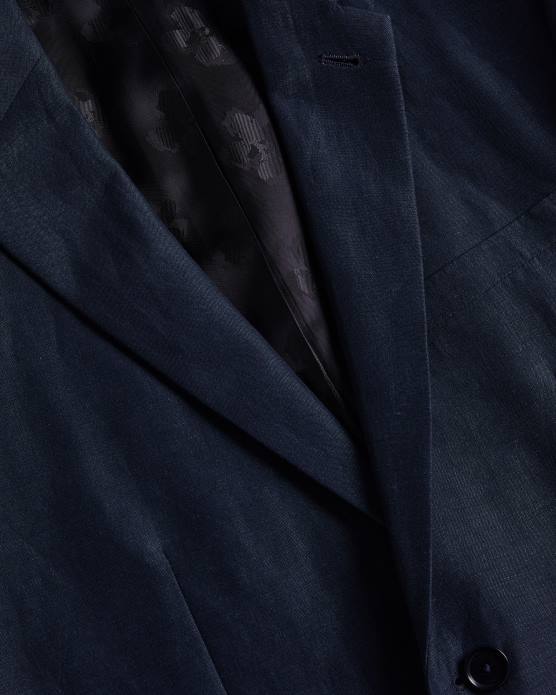 Ted Baker Hommes 60VD1449 vêtements blazer en laine et lin lancej marine