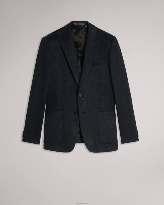 Ted Baker Hommes 60VD1548 vêtements keanuj blazer coupe slim en jersey noir