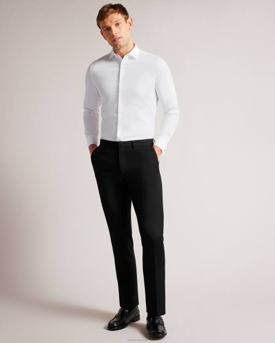 Ted Baker Hommes 60VD1231 vêtements chemise à manches longues blanc