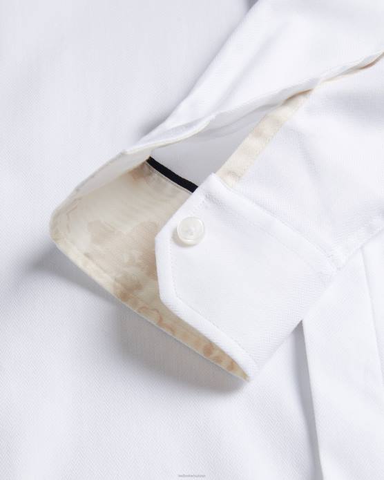 Ted Baker Hommes 60VD1237 vêtements chemise à manches longues witone blanc