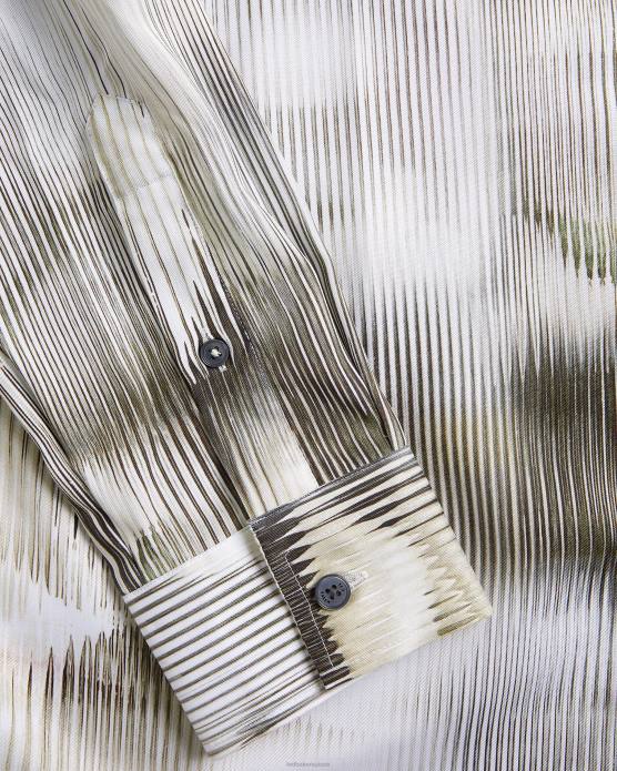 Ted Baker Hommes 60VD1303 vêtements galmoy - chemise fleurie à manches longues multicolore