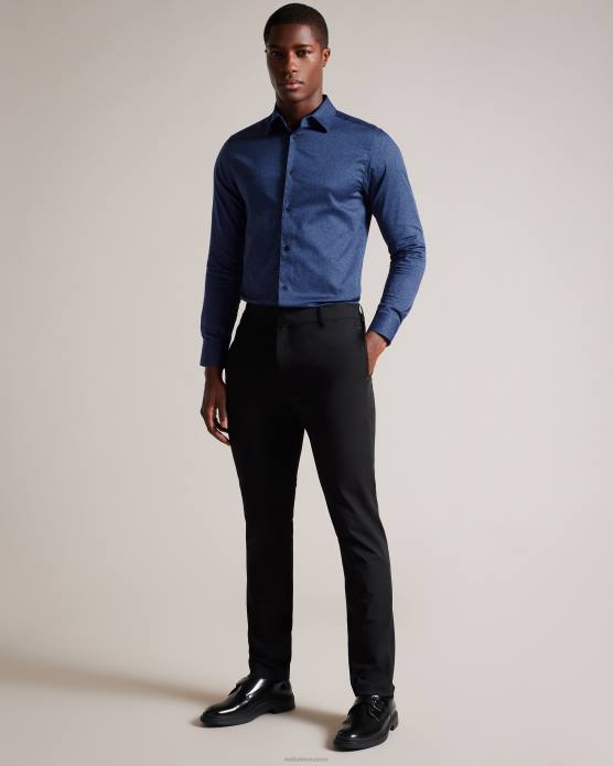 Ted Baker Hommes 60VD1601 vêtements neale - chemise à manches longues et imprimé floral marine