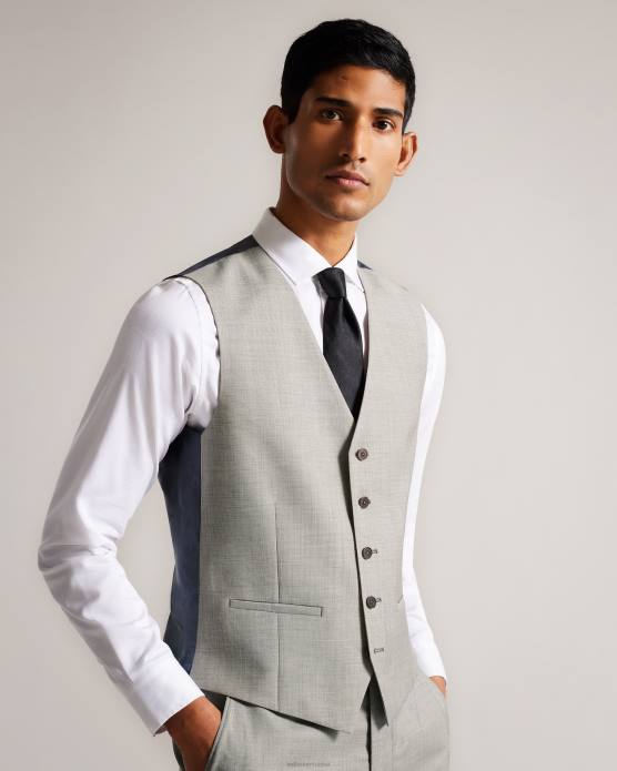 Ted Baker Hommes 60VD1557 vêtements gilet en laine à hachures croisées artimwr pierre