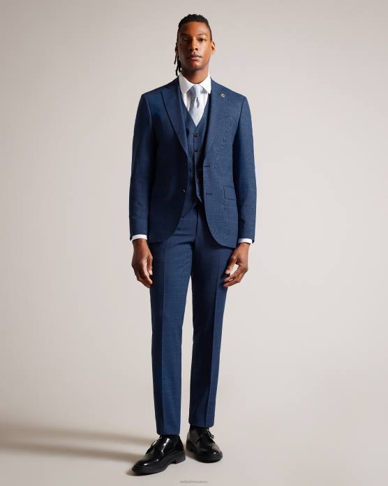 Ted Baker Hommes 60VD1585 vêtements gilet à carreaux bleu marine drydenw marine