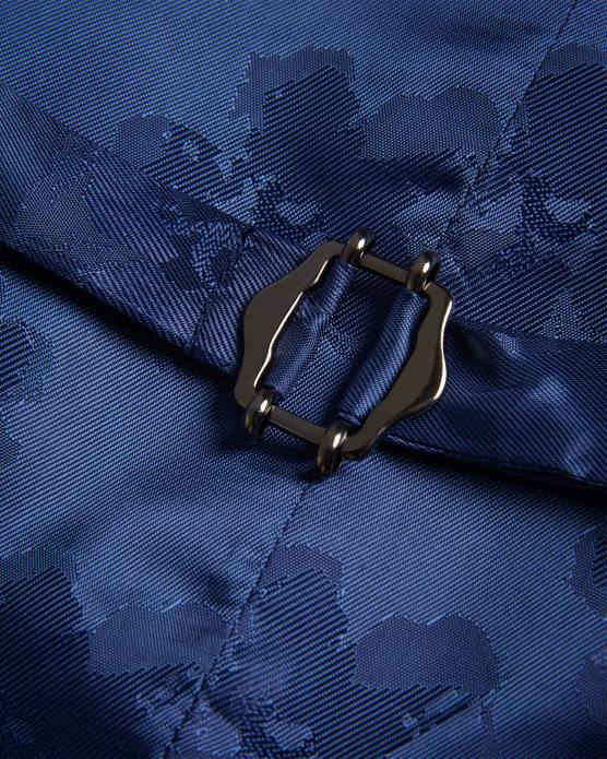 Ted Baker Hommes 60VD1585 vêtements gilet à carreaux bleu marine drydenw marine